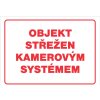 ČERVA Tabulka bezpečnostní - Objekt střežen kamerovým systémem A4 9903004999999 ČERVA Tabulka bezpečnostní - Objekt střežen kamerovým systémem A4 9903004999999