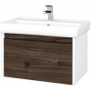 Dreja Kúpeľňová skrinka BONO SZZ 70 (umývadlo Q) - N01 Biela lesk / Úchytka T33 - čierna mat / D25 Teak Dreja Kúpeľňová skrinka BONO SZZ 70 (umývadlo Q) - N01 Biela lesk / Úchytka T33 - čierna mat / D25 Teak
