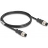 Delock 80806 M12 CAT 5e S/FTP 1m černý Delock 80806 M12 CAT 5e S/FTP 1m černý