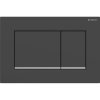 GEBERIT Sigma20 Square dvojčinné ovládacie tlačidlo, lakované, matná čierna/lesklý chróm, s povrchovou úpravou easy-to-clean, 115.883.14.1 GEBERIT Sigma20 Square dvojčinné ovládacie tlačidlo, lakované, matná čierna/lesklý chróm, s povrchovou úpravou easy-to-clean, 115.883.14.1