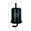Palivový filter MAHLE KL 523 Palivový filter MAHLE KL 523