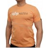 Alpha Industries LABEL T tričko pánske tangerine Farba: oranžová, Veľkosť: S Alpha Industries LABEL T tričko pánske tangerine Farba: oranžová, Veľkosť: S