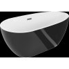 Mexen Eos voľne stojaca vaňa 150 x 75 cm, biela/čierna, prepad gun gray brúsený - 52471507575-66 Mexen Eos voľne stojaca vaňa 150 x 75 cm, biela/čierna, prepad gun gray brúsený - 52471507575-66