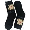 Detské bavlnené čierne ponožky BEAR 24-35 Detské bavlnené čierne ponožky BEAR 24-35