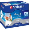 Verbatim BD-R, Single Layer Printable ScratchGuard Plus, 25GB, jewel box, 43713, 6x, 10-pack, pre archiváciu dát Verbatim BD-R, Single Layer Printable ScratchGuard Plus, 25GB, jewel box, 43713, 6x, 10-pack, pre archiváciu dát