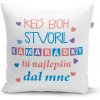 Sablio Vankúš Keď Boh stvoril kamarátky: 40x40 cm Sablio Vankúš Keď Boh stvoril kamarátky: 40x40 cm