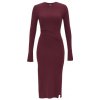 Donna Karan Knit Dress Burgundy