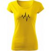 T-ričko Horské vrchy - pulz dámske tričko Farba trička: Žltá, Farba potlače: Čierna, Veľkosť: L T-ričko Horské vrchy - pulz dámske tričko Farba trička: Žltá, Farba potlače: Čierna, Veľkosť: L