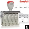 Nesamobarvící číslovačka, výška 5mm, Trodat 15512, 12-místné Nesamobarvící číslovačka, výška 5mm, Trodat 15512, 12-místné