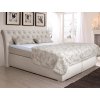 Posteľ boxspring Agnes 180x200 cm, krémová látka Posteľ boxspring Agnes 180x200 cm, krémová látka