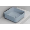 Ceramica Dolomite Noemi umývadlo 40x40 cm štvorec pultové umývadlo modrá matná D311771 Ceramica Dolomite Noemi umývadlo 40x40 cm štvorec pultové umývadlo modrá matná D311771