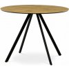 Autronic Twist HT-R5010OAK Jídelní stůl kulatý 100 x 100 cm dub