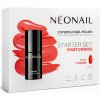 Neonail First Choice Starter hybridný lak Sexy Red 7,2 ml + báza 1 ks + LED lampa ECO 12W/36 1 ks + Nail Cleaner 50 ml + acetón 50 ml + pilník loďka 100/180 1 ks + drevené tyčinky
