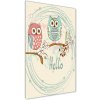 Vertikálny foto obraz sklenený Sovy 50x100 cm Vertikálny foto obraz sklenený Sovy 50x100 cm