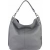 Kožená kabelka na rameno šedá Kožená kabelka na rameno šedá
