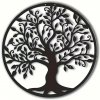 Kovový nástenný strom života s vtákmi - 30 cm Kovový nástenný strom života s vtákmi - 30 cm
