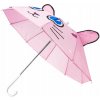 Aga automatický dáždnik bez obalu skladací ružový