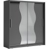 Tempo Kondela Skriňa s posúvacími dverami, tmavosivá grafit, BIRGAMO TYP 1 Tempo Kondela Skriňa s posúvacími dverami, tmavosivá grafit, BIRGAMO TYP 1