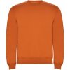 Clasica unisex sveter s výstrihom crewneck oranžová