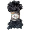 Vlna Alize Puffy Fur Sivomodro - Čierna 6101 Vlna Alize Puffy Fur Sivomodro - Čierna 6101