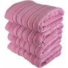 Dommio Stripes Sada ručníků 50 x 90 cm 4 ks růžové