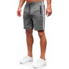 Grafitové pánske teplákové šortky Bolf 68024 Grafitové pánske teplákové šortky Bolf 68024
