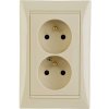 Legrand Valena - Dvojzásuvka 2 x 2P, 16A -250V, béžová - 774392 Legrand Valena - Dvojzásuvka 2 x 2P, 16A -250V, béžová - 774392