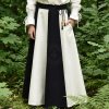 Deepeka Dětská středověká široká sukně Lucia, černá/přírodní Deepeka Dětská středověká široká sukně Lucia, černá/přírodní