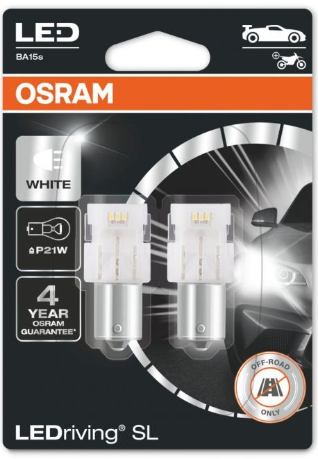 Osram LEDriving SL 7506DWP-02B 12V 1,4W BA15S 6000K P21W