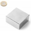 SOLLAU Neodymový magnet hranol 50x50x25 mm, N38, ponikelovaný SOLLAU Neodymový magnet hranol 50x50x25 mm, N38, ponikelovaný