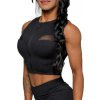 Nebbia | NEBBIA Women s Compression Push-Up Top INTENSE Mesh Gold | čierna| XS Nebbia | NEBBIA Women s Compression Push-Up Top INTENSE Mesh Gold | čierna| XS