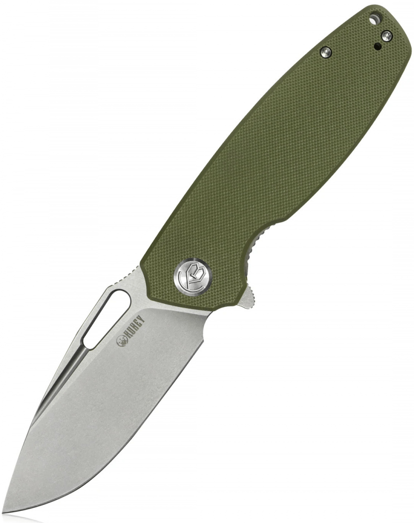 KUBEY Tityus Liner Lock Flipper Folding Knife G10 Handle KU322B