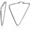 Šperky eshop - Náušnice, oceľ 316L, trojuholníky striebornej farby, francúzsky zámok U27.17 Šperky eshop - Náušnice, oceľ 316L, trojuholníky striebornej farby, francúzsky zámok U27.17