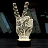 Beling 3D lampa, Peace-mier, 7 farebná S312 Beling 3D lampa, Peace-mier, 7 farebná S312