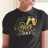 Tričko s potlačou BEER DAY Pánsky Čierna 5XL Tričko s potlačou BEER DAY Pánsky Čierna 5XL