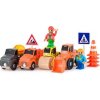 Woody Sada áut - Stavebné stroje, 12ks Woody Sada áut - Stavebné stroje, 12ks