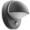 Philips myGarden - Nástenné vonkajšie LED svietidlo, priemer 20 cm, E27, so senzorom, antracit 915002146003 Philips myGarden - Nástenné vonkajšie LED svietidlo, priemer 20 cm, E27, so senzorom, antracit 915002146003