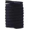 Šnúrky s textúrou, jeden pár - Čierne, 120 cm Šnúrky s textúrou, jeden pár - Čierne, 120 cm