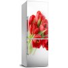 Nálepka fototapeta Červené tulipány 60x180 cm Nálepka fototapeta Červené tulipány 60x180 cm