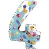 BP Balónik fóliový narodeninové číslo 4 - Peppa Pig 66 cm BP Balónik fóliový narodeninové číslo 4 - Peppa Pig 66 cm