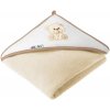 Akuku osuška 100x100 bežová s medvedíkom Akuku osuška 100x100 bežová s medvedíkom