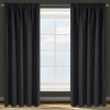 Čierny zatemňovací záves na páske PARISA 135x270 cm Čierny zatemňovací záves na páske PARISA 135x270 cm