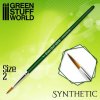 Green Stuff World GREEN SERIES Synthetic Brush Size 2 (Green Stuff World) Green Stuff World GREEN SERIES Synthetic Brush Size 2 (Green Stuff World)