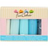 Sada piatich modrých farebných hmôt na poťahovanie a modelovanie 500 g - FunCakes Sada piatich modrých farebných hmôt na poťahovanie a modelovanie 500 g - FunCakes