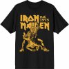 Iron Maiden Tričko Est. 1975 Claw Yellow Graphic Unisex Black L Iron Maiden Tričko Est. 1975 Claw Yellow Graphic Unisex Black L