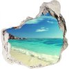 Fototapeta diera na stenu 3D Seychelles beach 75x75 cm Fototapeta diera na stenu 3D Seychelles beach 75x75 cm