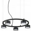 Ideal Lux 235516 závesný stropný luster Minor 5x15W | GX53 - čierny Ideal Lux 235516 závesný stropný luster Minor 5x15W | GX53 - čierny