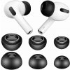 Silikónové Štuple do Uší pre Apple AirPods Pro GEN 1/2 Sada čierne Silikónové Štuple do Uší pre Apple AirPods Pro GEN 1/2 Sada čierne