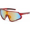 X-LOOP SHIELD športové zrkadlové slnečné okuliare Červené X-LOOP SHIELD športové zrkadlové slnečné okuliare Červené