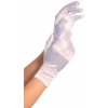 Leg Avenue Wrist Length Satin Gloves 2B White Leg Avenue Wrist Length Satin Gloves 2B White